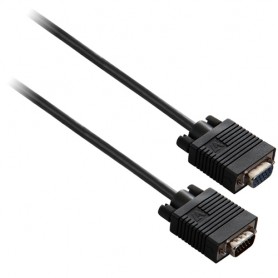 V7 Cavo prolunga video nero da VGA femmina a VGA maschio 3m 10ft (V7E2VGAXT-03M-BK)
