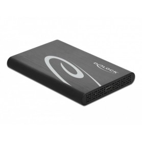DeLOCK 42610 contenitore di unità di archiviazione Box esterno HDD/SSD Nero 2.5" (42610)
