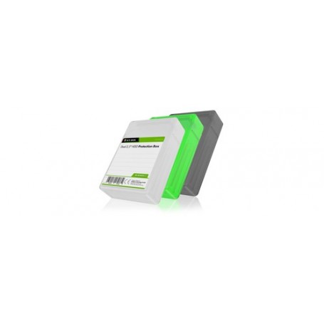 ICY BOX IB-AC6025-3 Cover Plastica Verde, Grigio, Bianco (60749)