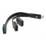Conceptronic HUBBIES01B hub di interfaccia USB 3.2 Gen 2 (3.1 Gen 2) Type-C 5000 Mbit/s Nero (HUBBIES01B)