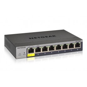 Netgear GS108Tv3 Gestito L2 Gigabit Ethernet (10/100/1000) Grigio (GS108T-300PES)