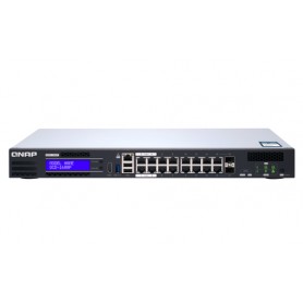 QNAP QGD-1600P Gestito Gigabit Ethernet (10/100/1000) Supporto Power over Ethernet (PoE) Nero, Grigio (QGD-1600P-4G)