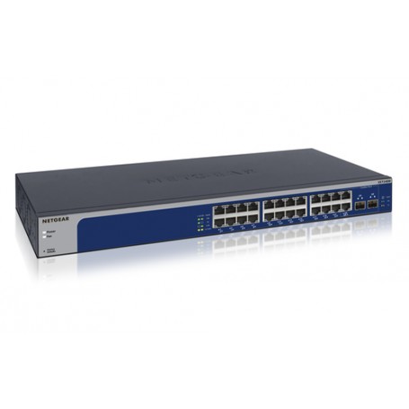 Netgear XS724EM Gestito L2 10G Ethernet (100/1000/10000) 1U Blu, Grigio (XS724EM-100EUS)
