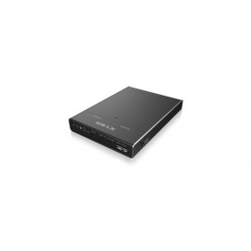 ICY BOX IB-2812CL-U3 docking station per unità di archiviazione USB 3.2 Gen 1 (3.1 Gen 1) Type micro-B Nero (IB-2812CL-U3)