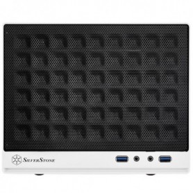 Silverstone SG13 Mini Tower Nero, Bianco (SST-SG13WB)