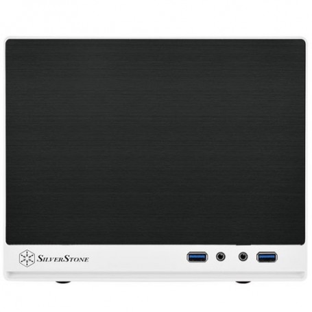 Silverstone SG13 Mini Tower Nero, Bianco (SST-SG13WB-Q)