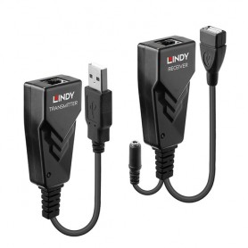 Lindy 42674 moltiplicatore di rete Ricevitore e trasmettitore di rete Nero (42674-LND)