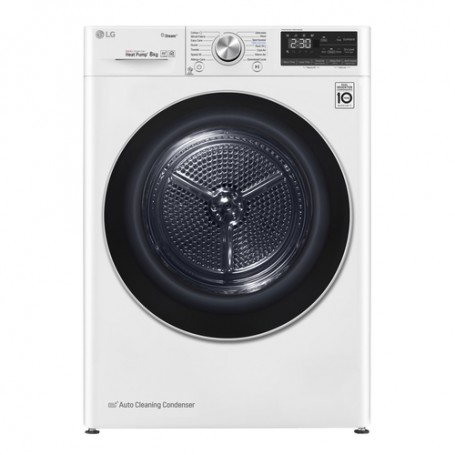 LG RC80V9AV3W Asciugatrice 8 kg Pompa di Calore Libera installazione Carica frontale A+++ (RC80V9AV3W)