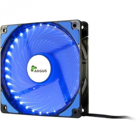 Inter-Tech L-12025 Case per computer Ventilatore 12 cm Nero, Blu (88885412)