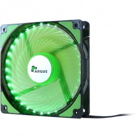 Inter-Tech L-12025 Case per computer Ventilatore 12 cm Nero, Verde (88885414)