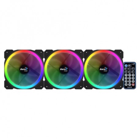 Aerocool Orbit RC Case per computer Ventilatore 12 cm Nero (ORBITREMOTE)
