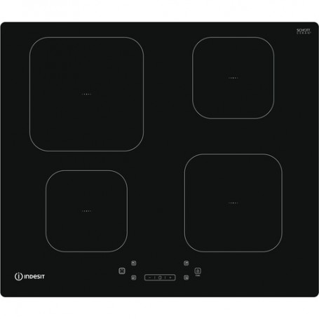 Indesit IS 83Q60 NE piano cottura Nero Da incasso 59 cm Piano cottura a induzione 4 Fornello(i) (IS83Q60NE)