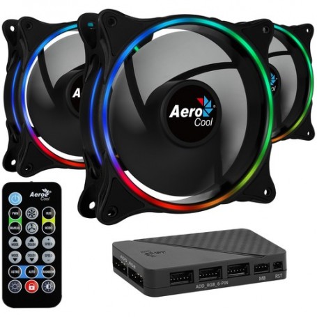 Aerocool Eclipse 12 Pro Case per computer Ventilatore 12 cm Nero (ECLIPSE12PRO)