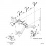 ROLINE LCD Monitor Stand Pneumatic, Desk Clamp, Pivot 2 Joints (RO17.03.1147)