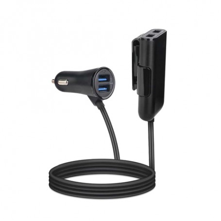 Celly CC4USBEXTBK Caricabatterie per dispositivi mobili Nero Auto (CC4USBEXTBK)