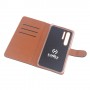 Celly WALLY846 custodia per cellulare 16,4 cm (6.47") Custodia a borsellino Nero, Marrone (WALLY846)