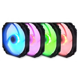 Scythe Kaze Flex 140 RGB PWM Case per computer Refrigeratore 14 cm Nero, Bianco (KF1425FD18R-P)