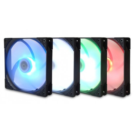 Scythe Kaze Flex 140 Square RGB PWM Case per computer Refrigeratore 14 cm Nero, Bianco (KF1425FD12SR-P)