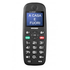 Brondi Amico di Casa 4,5 cm (1.77") 75 g Nero Telefono cellulare basico (10278020)