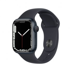 Apple Watch Series 7 GPS, 41mm Cassa in Alluminio Mezzanotte con Cinturino Sport Mezzanotte (MKMX3TY/A)