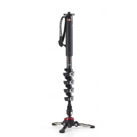 Manfrotto MVMXPROC5 monopiede per fotocamera 1/4, 3/8" Carbon fiber Nero (MVMXPROC5)