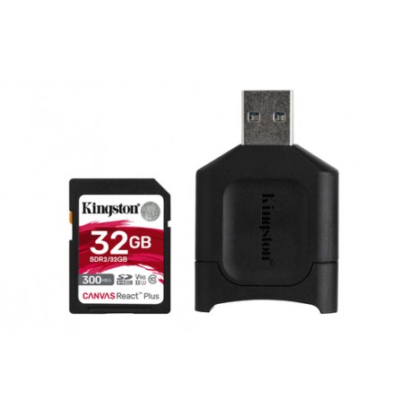Kingston Technology Canvas React Plus 32 GB SD UHS-II Classe 10 (MLPR2/32GB)