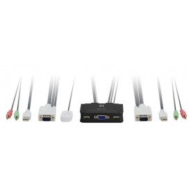 LevelOne KVM-0223 switch per keyboard-video-mouse (kvm) Nero (KVM-0223)