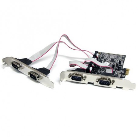 StarTech.com Scheda seriale PCI Express nativa a 4 porte RS-232 con 16550 UART (PEX4S553)