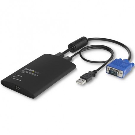 StarTech.com Adattatore Crash Cart portatile console KVM a USB 2.0 del laptop con trasferimento di file e Acquisizi (NOTECONS02)