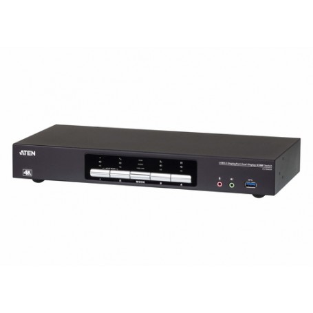 ATEN Switch KVMP™ schermo doppio USB 3.0 4K DisplayPort a 4 porte (CS1944DP-AT-G)
