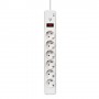 V7 Stabilizzatore di tensione a 6 prese Schuko casa/ufficio, cavo di 1,8 m, 1050 joule, bianco (SA0613W-8E5)