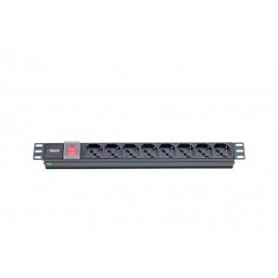 ITRack 309139 unità di distribuzione dell'energia (PDU) 8 presa(e) AC 1U Nero (309139)