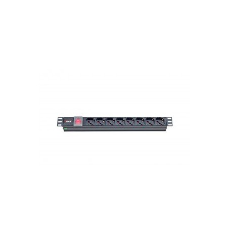 ITRack 309139 unità di distribuzione dell'energia (PDU) 8 presa(e) AC 1U Nero (309139)