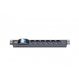 ITRack 309140 unità di distribuzione dell'energia (PDU) 6 presa(e) AC 1U Nero (309140)