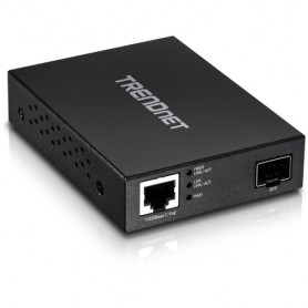 Trendnet TFC-PGSFP convertitore multimediale di rete 2000 Mbit/s Nero (TFC-PGSFP)