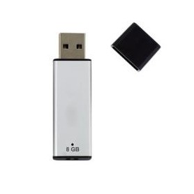Nilox 8GB USB2.0 unità flash USB USB tipo A 2.0 Argento (U2NIL8PPL002)