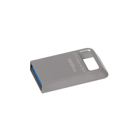 Kingston Technology DataTraveler Micro 3.1 128GB unità flash USB USB tipo A 3.2 Gen 1 (3.1 Gen 1) Metallico (DTMC3/128GB)