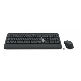 Logitech MK540 ADVANCED Wireless Keyboard and Mouse Combo tastiera USB AZERTY Francese Nero, Bianco (920-008676)