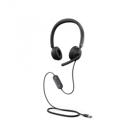 Microsoft Modern USB Headset Auricolare Cablato A Padiglione Ufficio USB tipo A Nero (6ID-00014)