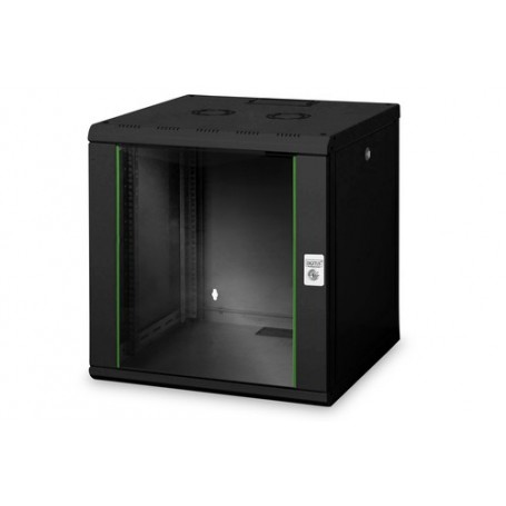 Digitus DN-19 12U-6/6-SW rack Da parete Nero (DN-19 12U-6/6-SW)