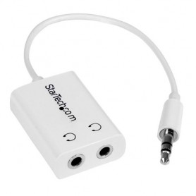 StarTech.com Adattatore Sdoppiatore Cuffie 3.5mm - Cavo splitter per Jack da 3.5mm Maschio a 2 Femmine (MUY1MFFADPW)