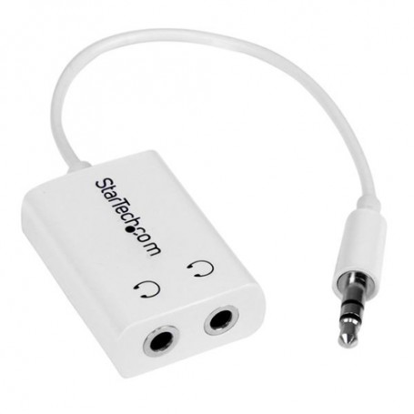 StarTech.com Adattatore Sdoppiatore Cuffie 3.5mm - Cavo splitter per Jack da 3.5mm Maschio a 2 Femmine (MUY1MFFADPW)