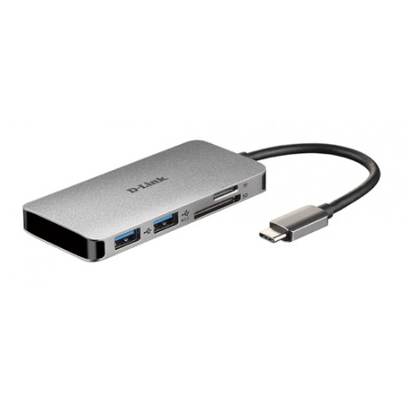 D-Link DUB-M610 replicatore di porte e docking station per notebook Cablato USB 3.2 Gen 1 (3.1 Gen 1) Type-C Allumini (DUB-M610)