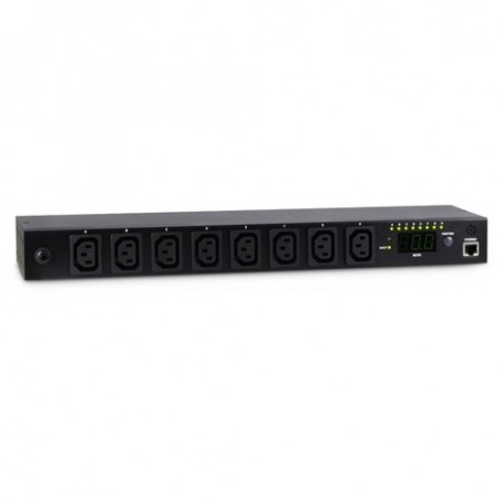 Inter-Tech SW-1681 unità di distribuzione dell'energia (PDU) 8 presa(e) AC Nero (88887235)