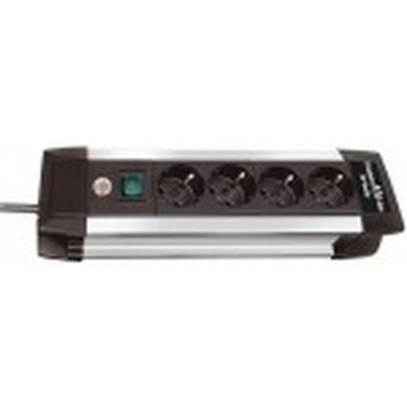 Brennenstuhl Premium-Alu-Line Nero 4 presa(e) AC 1,8 m (1391000014)