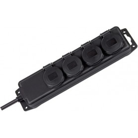 Brennenstuhl 1159960 protezione da sovraccarico Nero 4 presa(e) AC 230 V 2 m (1159960)