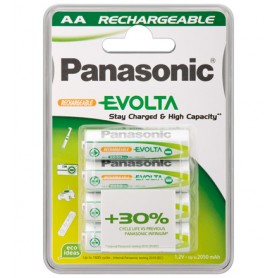 Wentronic AA 2.05Ah NiMH 4-BL EVOLTA Panasonic Batteria ricaricabile Nichel-Metallo Idruro (NiMH) (C307016)