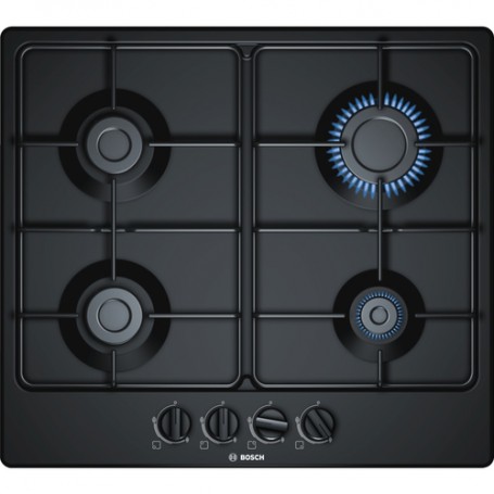 Bosch Serie 4 PGP6B6B80 piano cottura Nero Da incasso Gas 4 Fornello(i) (PGP6B6B80)
