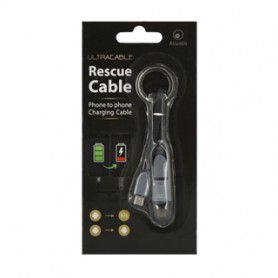 Atlantis Land P019-RC-MLMM cavo USB Micro-USB B Micro-USB B/Lightning Nero, Grigio (P019-RC-MLMM)