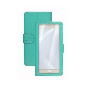 Celly Unica View custodia per cellulare 11,4 cm (4.5") Custodia a libro Turchese (UNICAVIEWLTF)